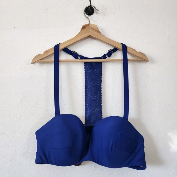 NWT Cacique Swim Blue Underwire Size 38D - Picture 4 of 6